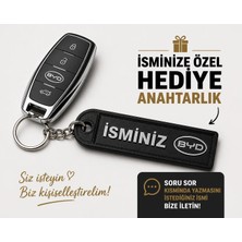 YSN Sounds Isimli Byd Anahtarlık , Kişiye Özel - Hediyelik Isimli Araç Logolu Anahtarlık - Isimli Araba Anahtarlığı