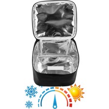 Özbience 8 Litre Termos Çanta, Sıcak-Soğuk Tutan, Alüminyum Yalıtımlı Gıda Çantası