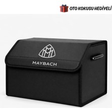 Autowise Maybach Marka Logolu Oto Bagaj Organizer Çanta Oto Bagaj Çantası 2 Bölmeli Suni Deri