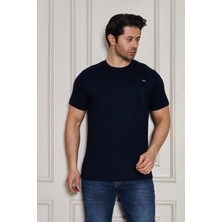 Erkek Jeuss Oysho Kumaş Sıfır Yaka Siyah Tshirt