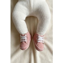 Numix Baby Kids Organik Pamuk Astarlı, Bebek Ilk Adım Ayakkabısı, Bağacıklı ,içi Kürklü, Kaymaz Taban, Patik-Pand