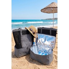 Özbience Isı Yalıtımlı Termal Kamp ve Piknik Fileli Plaj Çantası