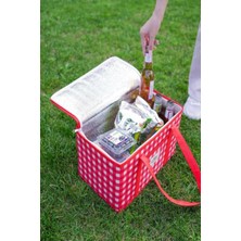 Özbience Yalıtımlı Büyük Boy Piknik, Plaj ve Kamp Çantası 35X20X20 cm