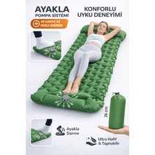 Özbience Kendinden Yastıklı Katlanabilir Şişme Kamp Yatağı, Taşınabilir ve Outdoor Kullanım