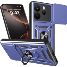 Eco Port Xiaomi Redmi Note 14 4g Pars Lens Yüzüklü Silikon - Lacivert