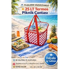 Özbience Izole Katlanabilir Piknik ve Plaj Çantası 25 Litre, Pratik ve Çok Amaçlı