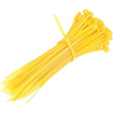 Gwest Sarı Kablo Bağı Plastik Cırt Kelepçe 3.6X250MM (25CM) 100 Adet  (25CM) Sarı Renkli Kablo Bağı Cırt Kelepçe