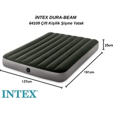intex Konforlu Çift Kişilik Şişme Yatak 152X203X152 cm Fiber Tech Teknoloji