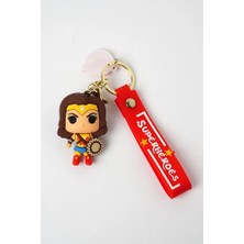 Neesa Piksel Süper Kahraman Silikon Anahtarlık