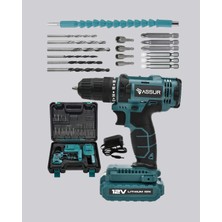 Kesgin Market® Çift Bataryalı Şarjlı Matkap Dijital Ekranlı Set Teknokesgin