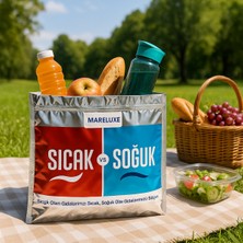 Özbience Sıcak-Soğuk Koruma Termal Gıda Çantası, Su Geçirmez, Bpa Içermeyen, Piknik ve Seyahat Için Ideal