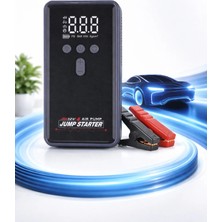 16000 Mah Araç Akü Takviye Cihazı Hava Kompresörü Powerbank Dijital Göstergeli Jump Starter  Wm-16