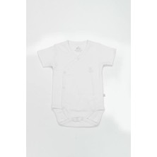 Senka Organik Natural Basic Style Kruvaze Yarım Kol Body BS17101 Beyaz