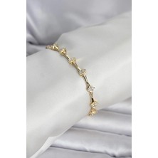 Sylar Pirinçgoldrenkdamlamodelzirkontaşlıkadınbileklik