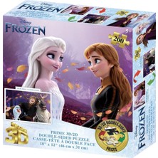 Kaia Life Prime 3D Disney Frozen Çift Taraflı Puzzle 200 Parça