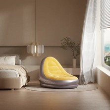 Özbience Turuncu Gıga Dahili Pompalı Kanepe, Şık ve Rahat Tasarım