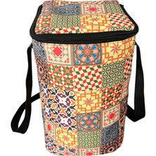 Özbience Desenli 9 Lt Termal Soğutucu Çanta Sıcak Soğuk Tutan Yalıtımlı Outdoor