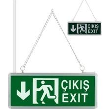 Renas Store Zmr ZMR-670/Y.02 3W Yukarı-Aşağı Yön Acil Çıkış Yönlendirme Tabelası - Lambası (38X30X36MM)