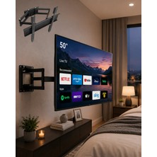 M Merc Giyim 32 55 Inç Tv Askı Aparatı Hareketli Duvar Askısı Döner Televizyon Tutucu