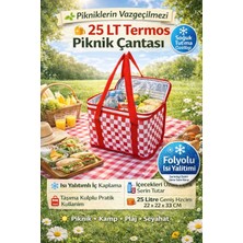 Özbience 25L Isı Yalıtımlı Katlanabilir Piknik Çantası, Pratik ve Şık Tasarım