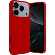 Sylar iPhone 17 Pro Max First Silikon - Kırmızı