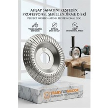 Senka Oval Tip Bombeli Ahşap Törpü Diski 100MM | Tungsten Karbür 723064