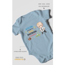 Morivo Kids Küçük Olabilirim Ama Patron Benim Kısa Kollu Bebek Body