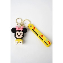 Neesa Piksel Mini Fare Silikon 3D Çanta Anahtarlık