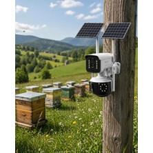 Vintessy Güneş Enerjili Çiftlik Kamerası 9mp 4g Sım Kartlı Solar Güvenlik Kamerası 2 Yıl Garantili
