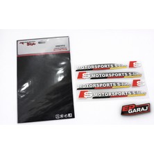 EP Garaj Otomotiv 🚗 Audi Motorsports S-Lıne Logo Sticker Seti