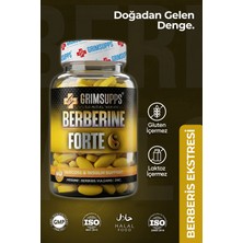 Grimsupps Berberine Forte- (Berberis Vulgaris), Alfa Lipoik Asit, Çinko & Krom 60 Tablet