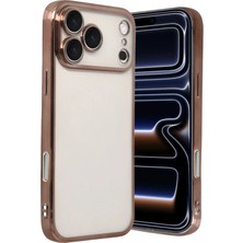 Sylar iPhone 17 Pro Max  Lensli Silikon - Çöl Titanyum