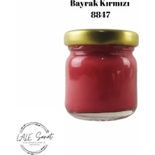 Lale Sanat Bayrak Kırmızı Sıraltı Seramik ve Çini Boyası