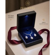 Zeta Jewel Damla Model Gümüş Baget Set