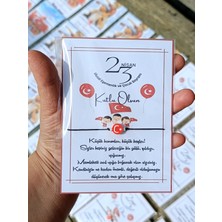 Ghl Story 23 Nisan Kartlı Ay Yıldızlı Şans Bilekliği (10 Adet)