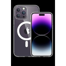 Najmaddin Newface iPhone 15 Pro Max Kılıf Tron Şeffaf Magsafe Kapak - Şeffaf Najmaddin Markaon