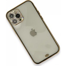 Najmaddin Newface iPhone 12 Pro Kılıf Liva Taşlı Silikon - Siyah Najmaddin Markaon