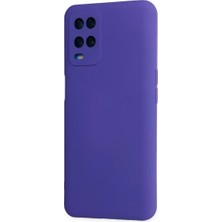 Najmaddin Newface Oppo A54 4g Kılıf Nano Içi Kadife Silikon - Mor Najmaddin Markaon