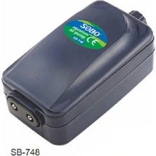 Sobo Ultra Sessiz Ayarlanabilir Çift Çıkışlı Akvaryum Hava Motoru SB-748