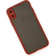 Najmaddin Newface iPhone x Kılıf Montreal Silikon Kapak - Kırmızı Najmaddin Markaon