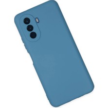 Najmaddin Newface Huawei Nova Y70 Kılıf Nano Içi Kadife Silikon - Mavi Najmaddin Markaon