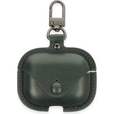 Najmaddin Newface Apple Airpods 3 (3.nesil) Çanta Deri Kılıf - Haki Yeşil Najmaddin Markaon