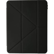 Najmaddin Newface Samsung Galaxy T737 Tab S7 Fe 12.4 Kılıf Kalemlikli Mars Tablet Kılıfı - Siya