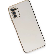 Najmaddin Newface Samsung Galaxy A03S Kılıf Volet Silikon - Beyaz Najmaddin Markaon