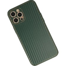 Najmaddin Newface iPhone 12 Pro Kılıf Coco Karbon Silikon - Yeşil Najmaddin Markaon
