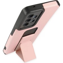 Najmaddin Newface Samsung Galaxy A53 5g Kılıf Mega Standlı Silikon - Pudra Najmaddin Markaon