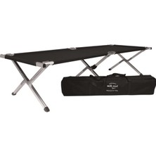 Özbience Katlanabilir Kamp Yatağı, Aluminyum Çerçeve, Taşıma Çantasıyla 210×70×42 cm