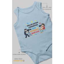 Morivo Kids Teyzeye Özel Sıfır Kollu Bebek Zıbını %100 Pamuk