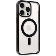 Najmaddin Newface iPhone 15 Pro Max Kılıf Erozi Magsafe Kapak - Siyah Najmaddin Markaon