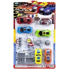 Abnturk 12 Parça Kartelada Trafik Oyuncak Araba Seti